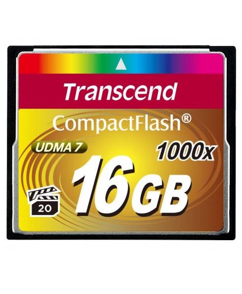 Transcend Compact Flash 16GB UDMA7 1000x High-speed Memory Card