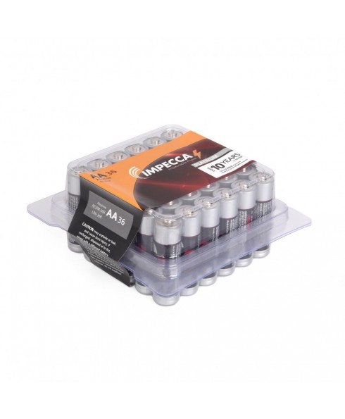 IMPECCA Alkaline AA LR06 Platinum Batteries 36-Pack