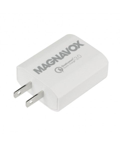 Magnavox Qualcomm Quick Charge 3.0 USB Wall Charger with 5V/9V/12V Output