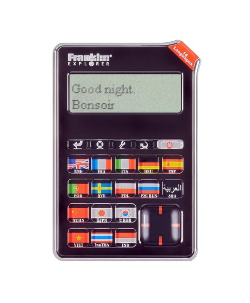 Franklin EST-4016 16-Language ((SPEAKING)) Global Phrasebook Translator