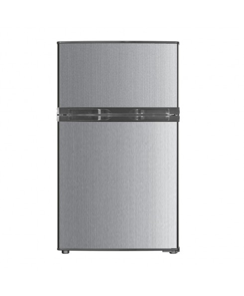 IMPECCA RC-2311 3.1 Cu. Ft. Compact Double Door Refrigerator, Stainless Look