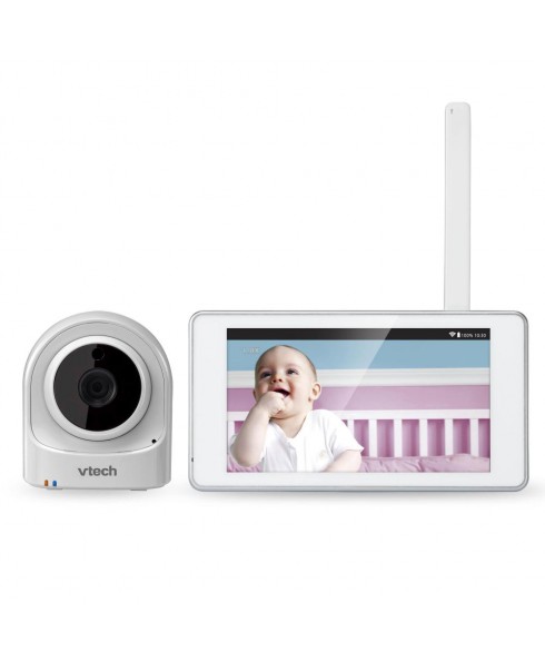 Vtech VM981 Safe&Sound Wi-Fi HD Expandable Video Baby Monitor with 5 in Touchscreen
