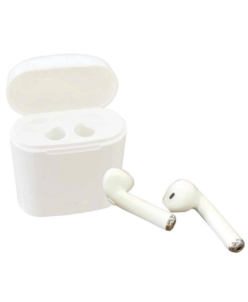 Sylvania SEB602 in-Ear Bluetooth True Wire-Free Earbuds Microphone and Charging Case - White