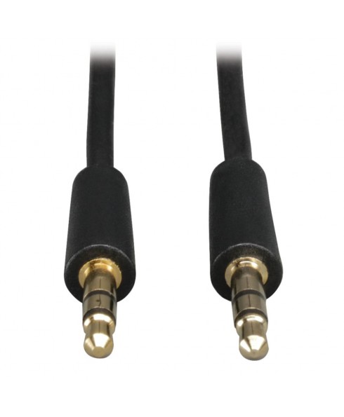 Tripplite 3.5mm Mini Stereo Audio 12-ft. Cable for Microphones, Speakers and Headphones
