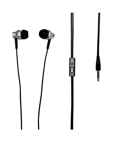 Magnavox MHP4851 In-Ear Silicon Earbuds with Microphone - Space Grey