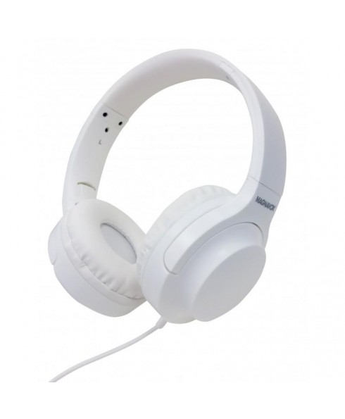 Magnavox MHP5031 Foldable Stereo Headphone with Extreme Bass - White