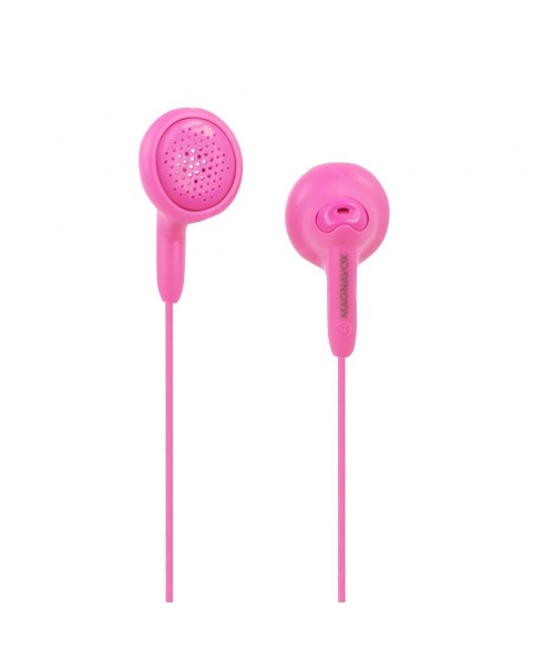 Magnavox MHP4820 Silicon Stereo Earbuds - Pink