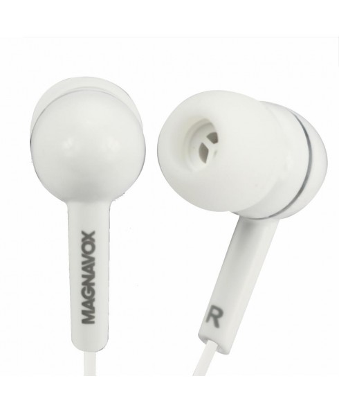 Magnavox MHP4850 In-Ear Silicone Earbuds - White