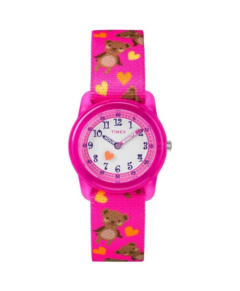 Timex TW7C16600 Girls Time Machines Analog Elastic Fabric Strap Watch