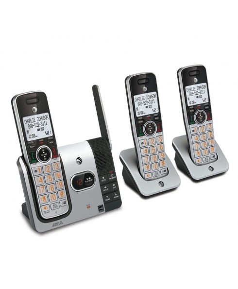 AT&T CL82314 3-Handset Dect6.0 Expandable Answering System with Caller ID Announce
