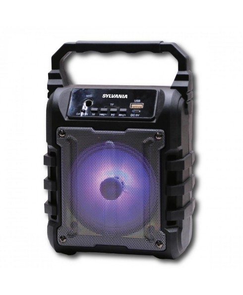 Sylvania SP389 Bluetooth Speaker with FM Radio, USB and LED Light