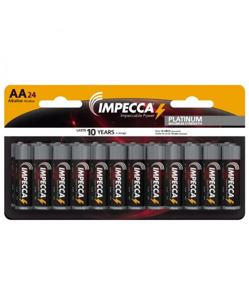 IMPECCA Alkaline AA LR06 Platinum Batteries 24-Pack