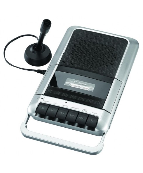 Sylvania SRC124 Cassette Player and Recorder with Microphone