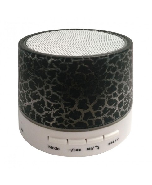 Sylvania SP637 Portable Color Changing Bluetooth Speaker with FM Radio microSD Slot, Black