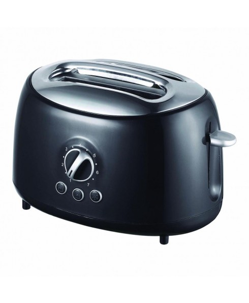 Brentwood TS-270BK Cool Touch 2-Slice Extra Wide Slot Retro Toaster, Black