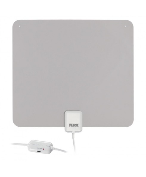 Terk THINTV1AZV Amplified Ultra-Thin Multi-Directional HDTV Antenna