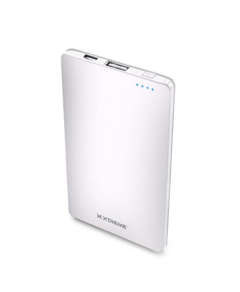 Xtreme XBB8-0151 3,000mAh Portable Power Bank with LED Power Indicators, White