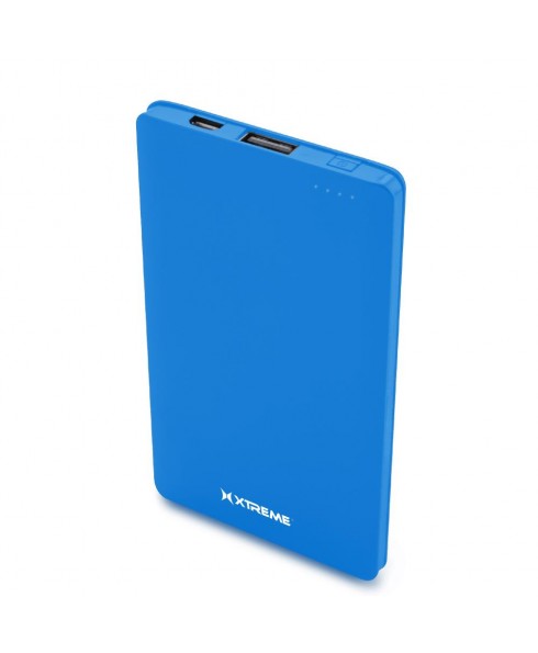 Xtreme XBB8-0151 3,000mAh Portable Power Bank with LED Power Indicators, Blue