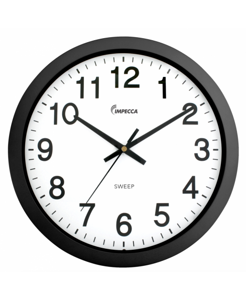 IMPECCA IMPWCW104K 10" WALL CLOCK, SILENT MOV. BLACK