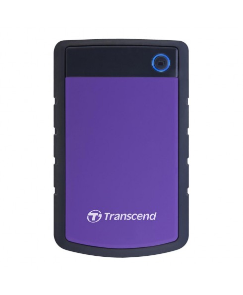 Transcend StoreJet 4TB Rugged USB 3.0 External Portable Hard Drive, Purple