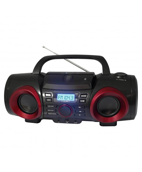 NAXA MP3/CD/AM/FM/USB/BLUETOOTH BOOMBOX 