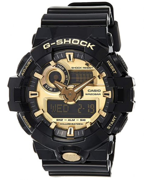 Casio G-Shock Water Resist Watch  Black / Gold GA710GB-1A