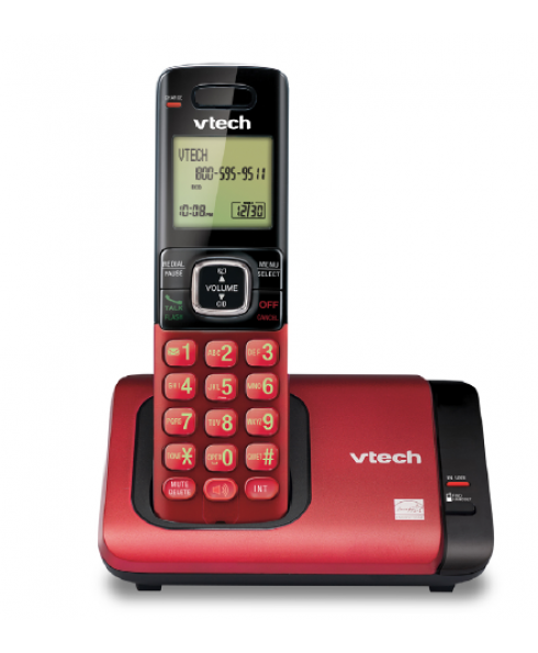 Vtech Cordless Phone Speaker Caller ID-Red