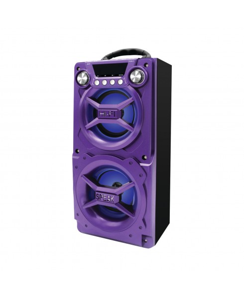 SYLVANIA PORTABLE BLUETOOTH SPEAKER PURP