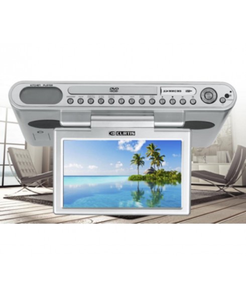 Curtis Under Cabinet CD Clock Radio, with 8.5-Inch LCD SWIVEL SCREEN TV/DVD/CD
