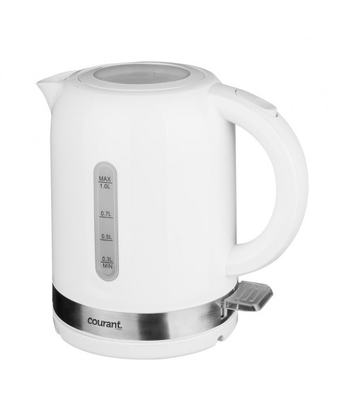 Courant 1 Liter Cordless Electronic Kettle - White