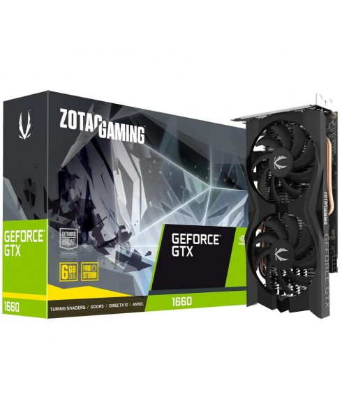 Zotac Gaming GeForce GTX 1660 6GB GDDR5 192-bit Gaming Graphics Card, Super Compact