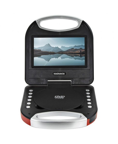 Magnavox Portable 7 inch TFT DVD/CD Player in Red