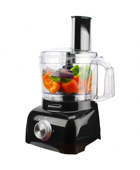 Brentwood 8-Cup Food Processor - Black