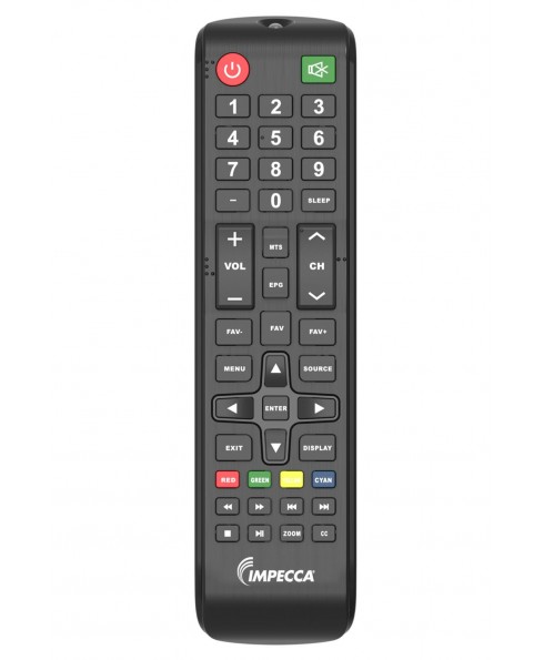 Impecca Remote for Impecca TV Modesl TL2400, TL3201, TL3202