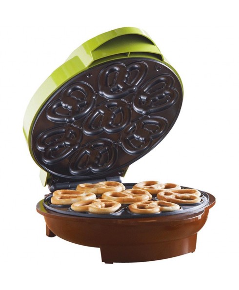Brentwood Non-Stick Mini Pretzel Maker Machine - Green