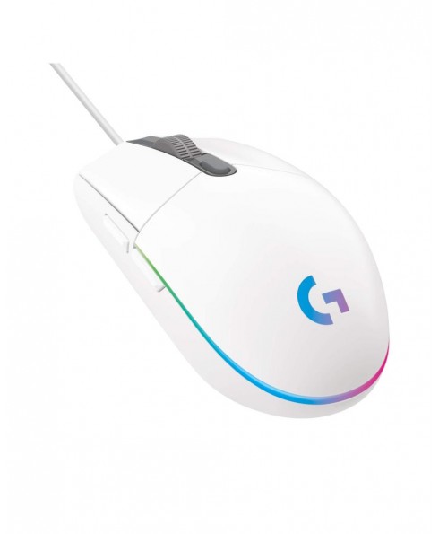 Logitech Logitech G203 LIGHTSYNC Wired Optical Gaming Mouse with 8,000 DPI Sensor - White