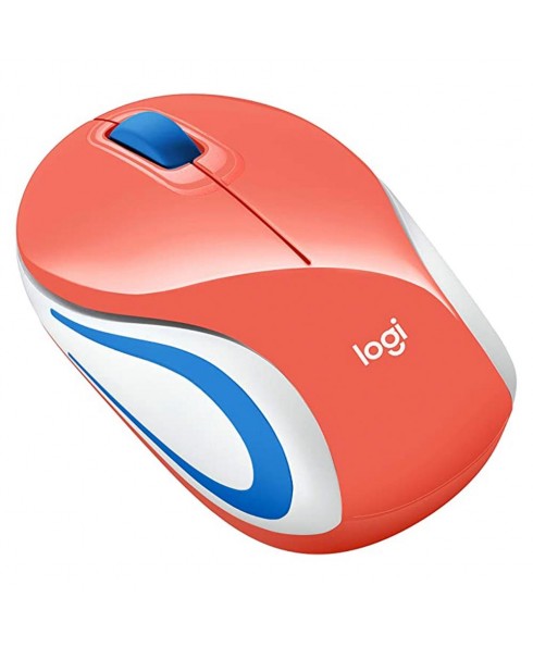 Logitech Wireless Mini Wireless Mouse - Coral