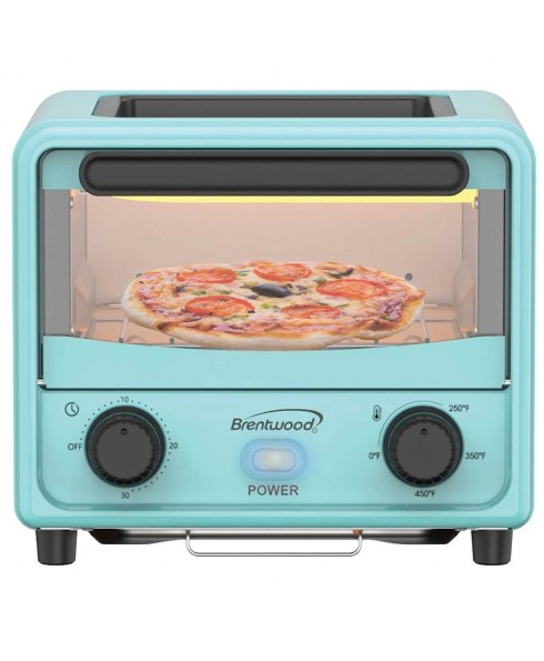Brentwood Brentwood 3 Liter Stainless Steel Mini Toaster Oven (TS-3430BL) - Blue