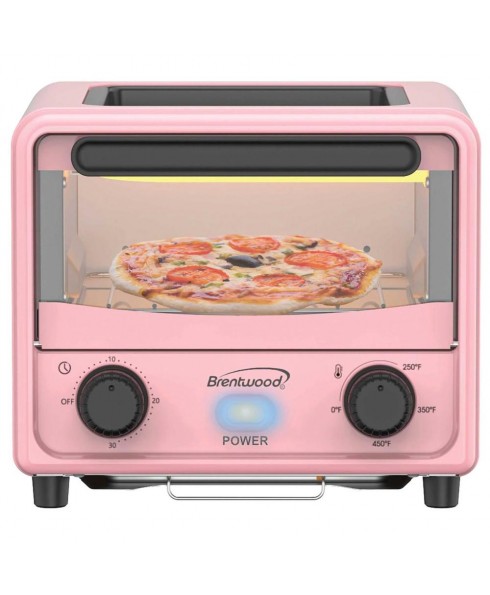 Brentwood Brentwood 3 Liter Stainless Steel Mini Toaster Oven (TS-3430PK) - Pink