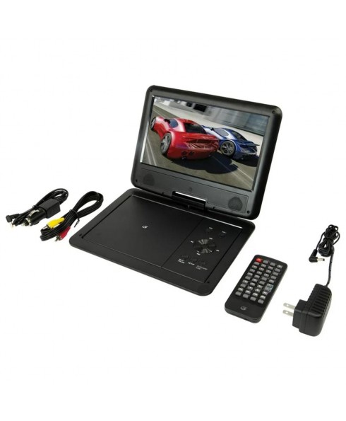 GPX GPX 9-inch Portable DVD Player with Swivel Display (PD901B) - Black 