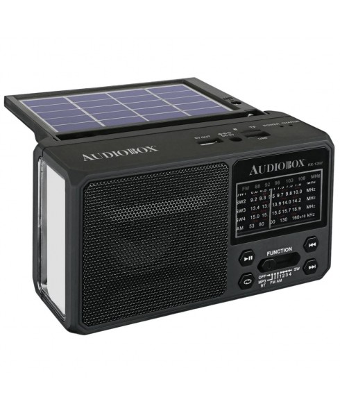 Audiobox Audiobox Solar Charging Radio with USB Charging Port (RX-12BT)
