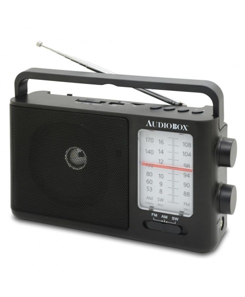 Audiobox Audiobox Portable Bluetooth Radio AM/FM/SW Bands, USB, SD, AC Functions (RX-8BT)