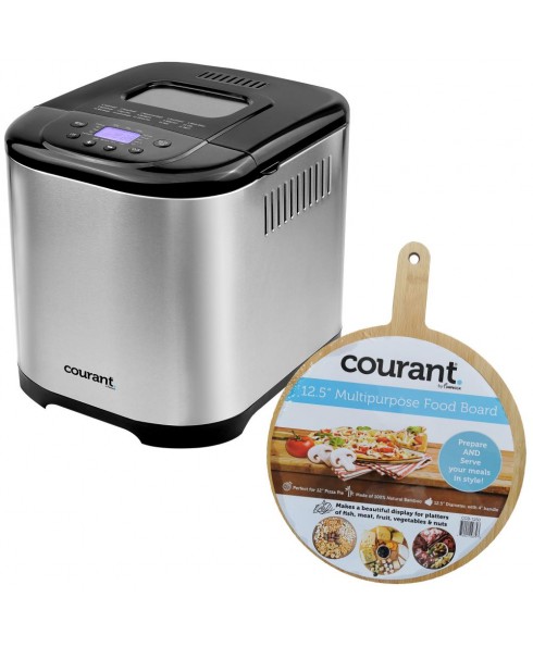 Courant Courant 2 Lbs. Stainless Steel Automatic Bread Maker with Food Board Included
