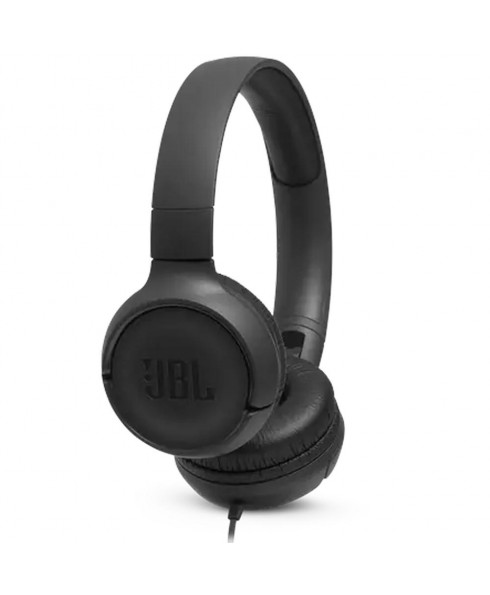 JBL TUNE 500 Wired On-Ear Headphones - Black