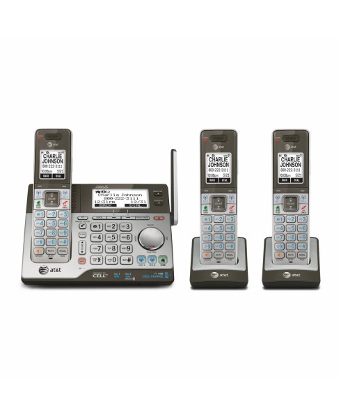 AT&T 3 HANDSET BLUETOOTH DUAL C.ID TAD  