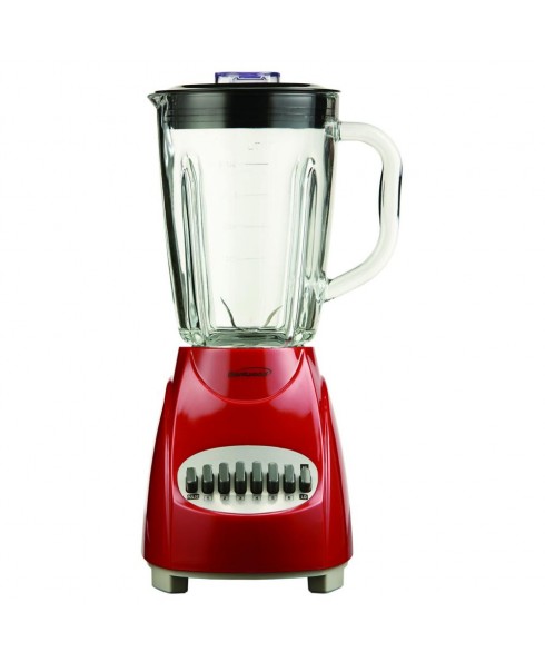 Brentwood 12 Speed Blender Glass Jar - Red