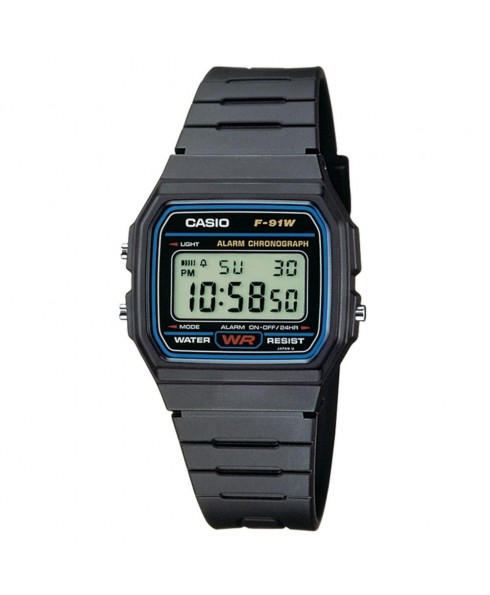 Casio F91W-1 Classic Digital Water Resistant Watch with Micro Light