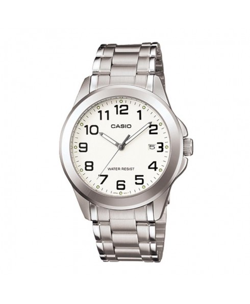 Casio 30 Meter Water Resistant Stainless Steel 3-Hand Analog Watch with Date