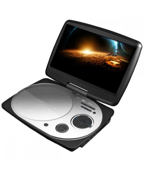 IMPECCA 9 Inch Swivel Portable DVD Player, White