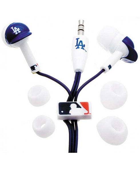 Nemo Major League Baseball Batting Helmet Earbuds - Los Angeles Dodgers